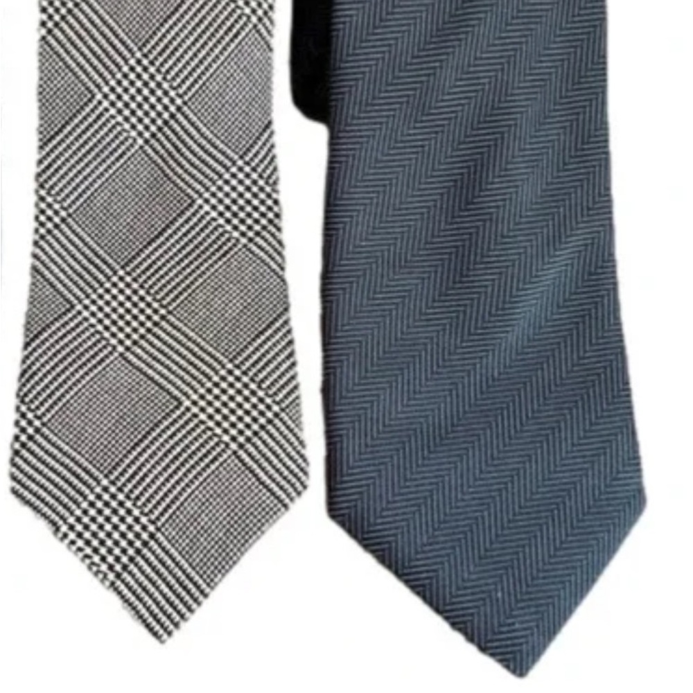 Custom bundle two ties - Vintage Silk Neckties Fumagalli & Banana Republic